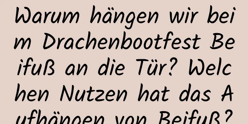 Warum hängen wir beim Drachenbootfest Beifuß an die Tür? Welchen Nutzen hat das Aufhängen von Beifuß?