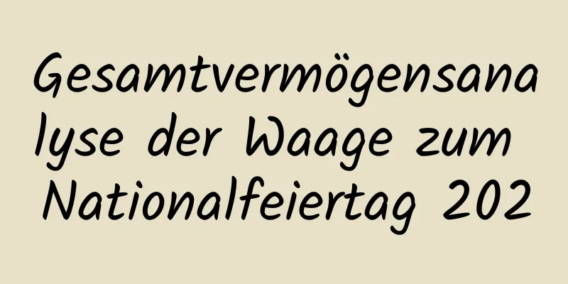 Gesamtvermögensanalyse der Waage zum Nationalfeiertag 2020