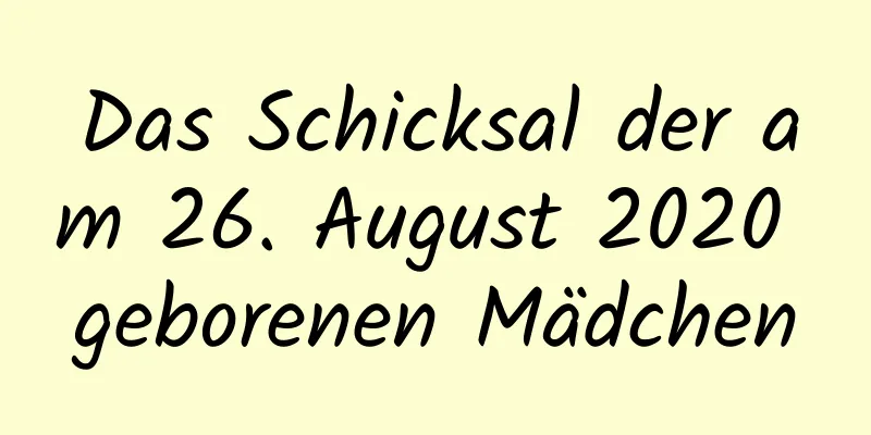 Das Schicksal der am 26. August 2020 geborenen Mädchen