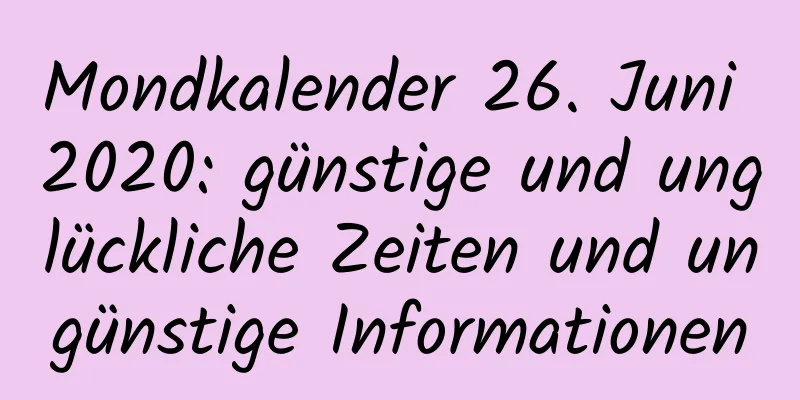 Mondkalender 26. Juni 2020: günstige und unglückliche Zeiten und ungünstige Informationen