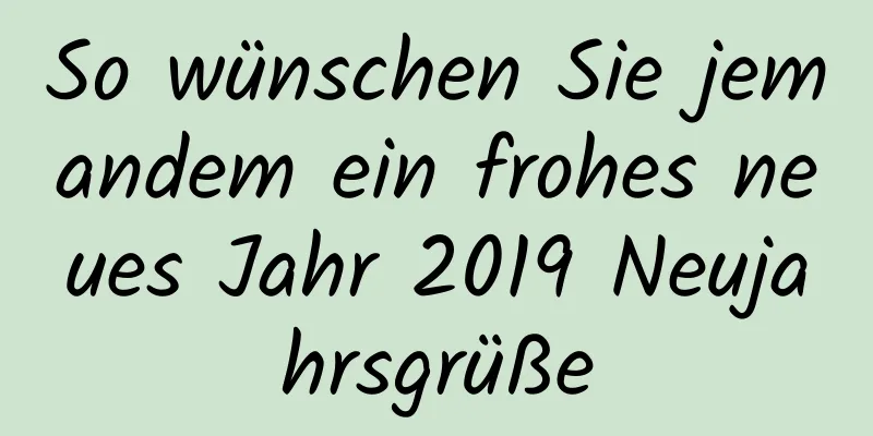 So wünschen Sie jemandem ein frohes neues Jahr 2019 Neujahrsgrüße