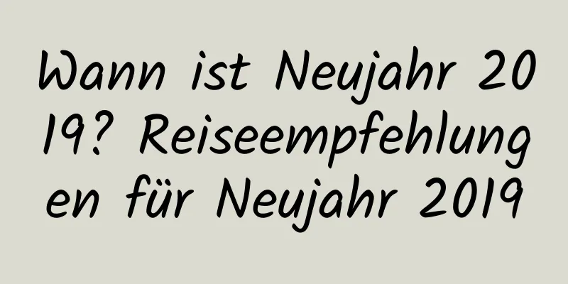 Wann ist Neujahr 2019? Reiseempfehlungen für Neujahr 2019