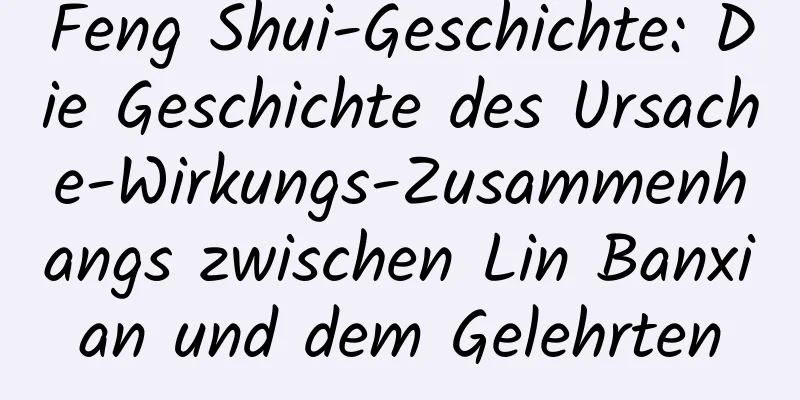 Feng Shui-Geschichte: Die Geschichte des Ursache-Wirkungs-Zusammenhangs zwischen Lin Banxian und dem Gelehrten