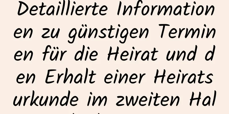 Detaillierte Informationen zu günstigen Terminen für die Heirat und den Erhalt einer Heiratsurkunde im zweiten Halbjahr 2017