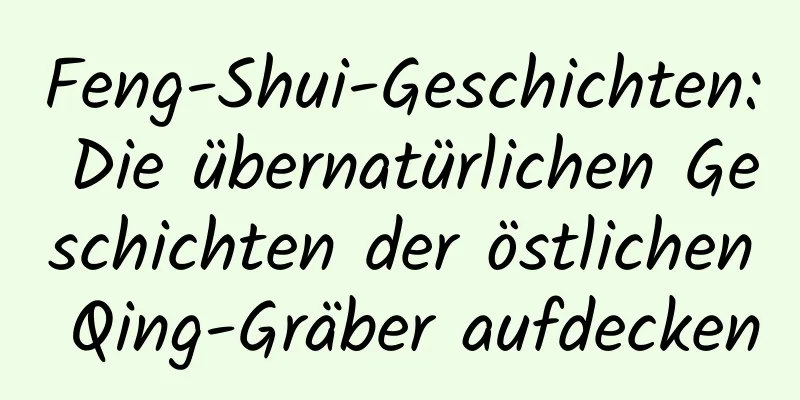 Feng-Shui-Geschichten: Die übernatürlichen Geschichten der östlichen Qing-Gräber aufdecken