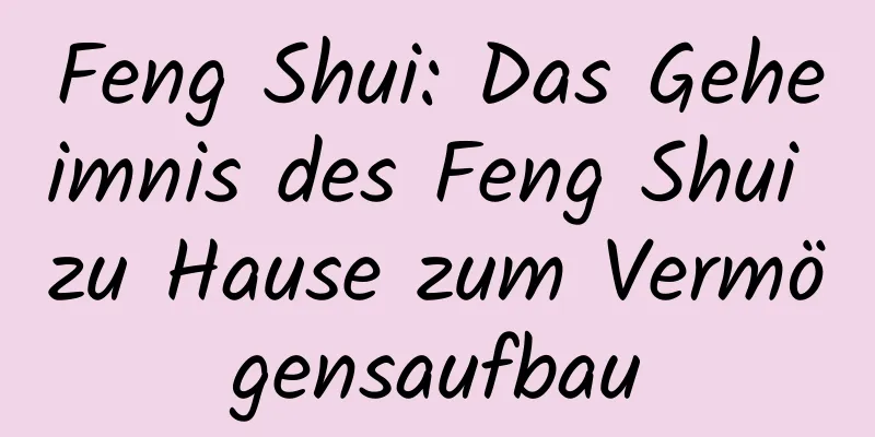 Feng Shui: Das Geheimnis des Feng Shui zu Hause zum Vermögensaufbau