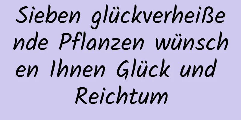 Sieben glückverheißende Pflanzen wünschen Ihnen Glück und Reichtum