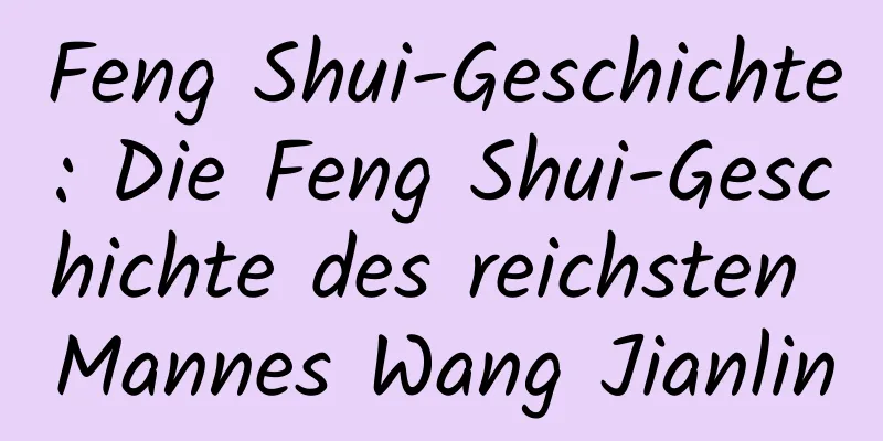 Feng Shui-Geschichte: Die Feng Shui-Geschichte des reichsten Mannes Wang Jianlin