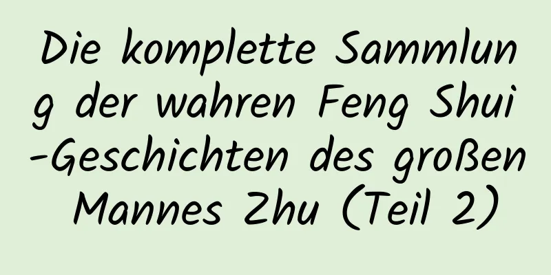 Die komplette Sammlung der wahren Feng Shui-Geschichten des großen Mannes Zhu (Teil 2)